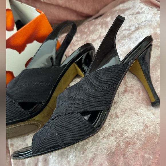💥Donald J. Pliner Black Women's Slingbacks - Picture 6 of 12